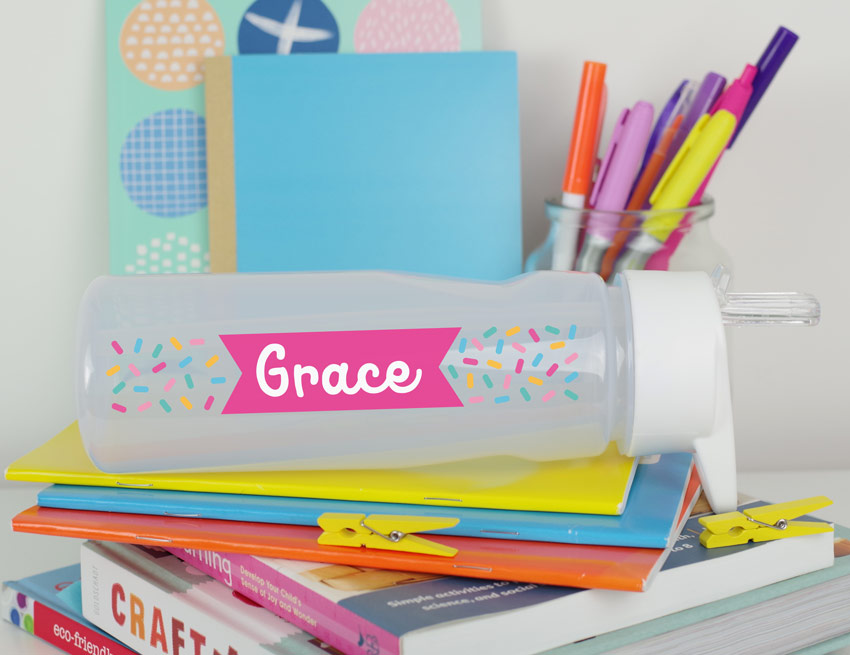 Personalised Confetti Large Drink Bottle