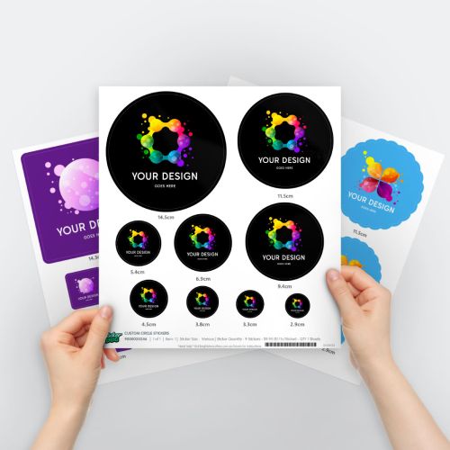 Custom Sample Sticker Sheets