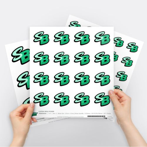 Custom Shape Vinyl Sticker Sheets