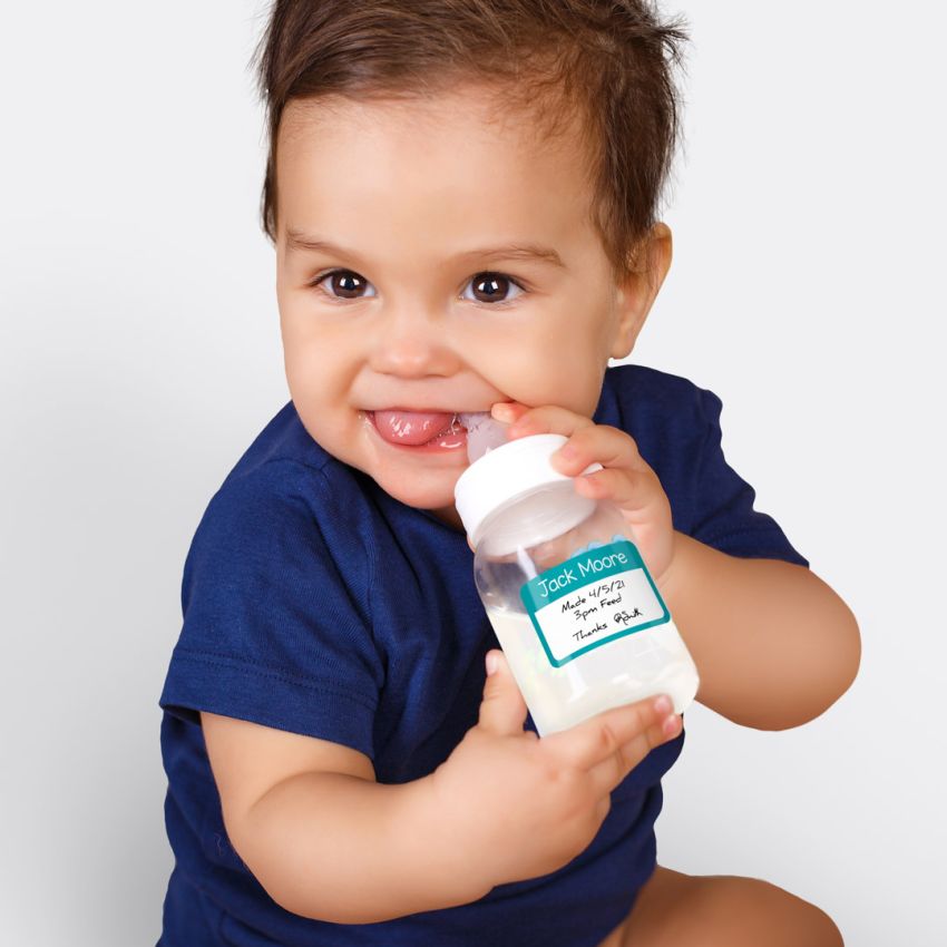 Classic Baby Bottle Name Labels product preview image