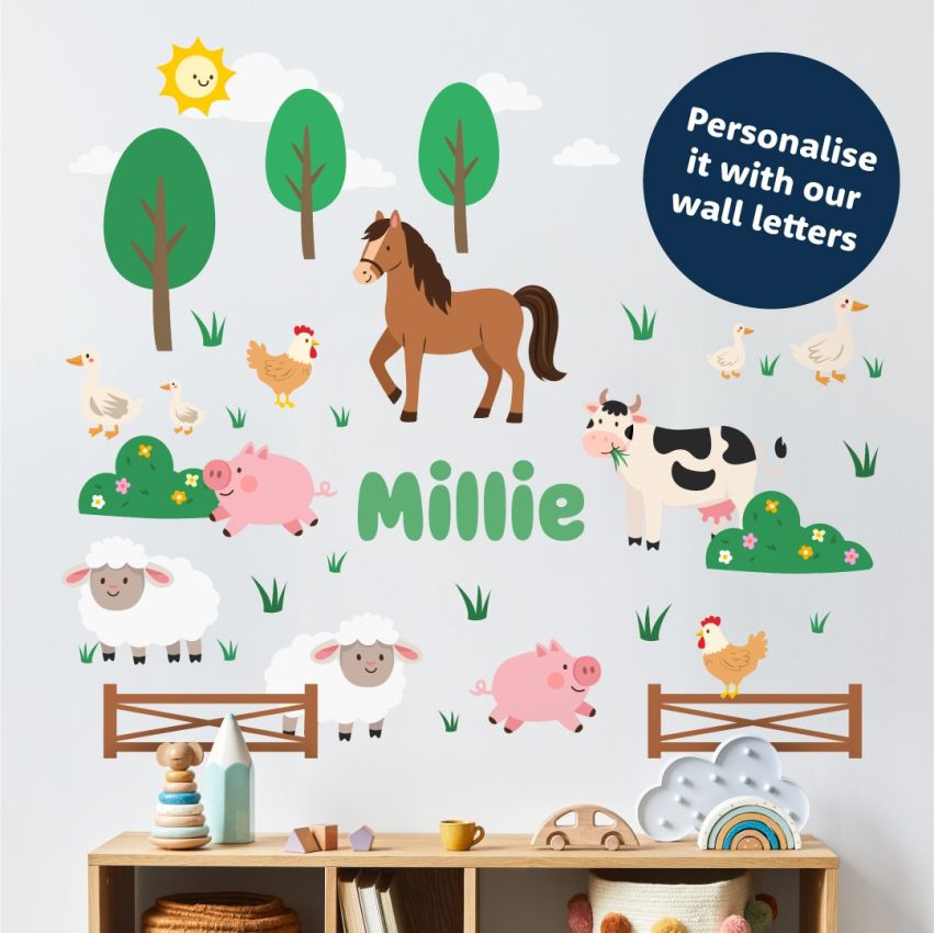 Farm Animal Wall Stickers product preview image