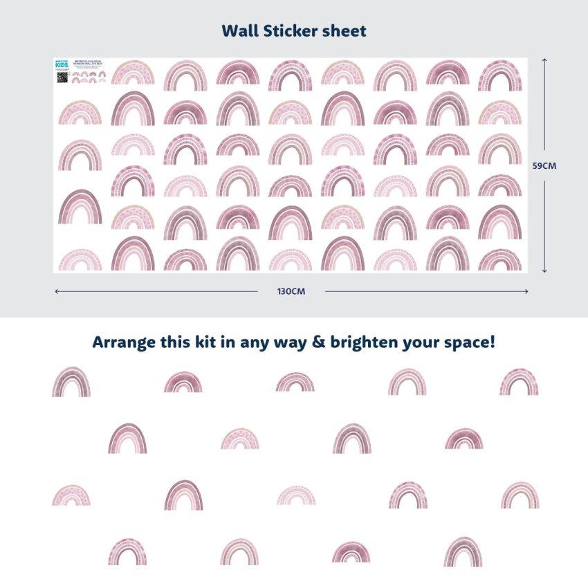 Boho Rainbow Wall Stickers product preview image
