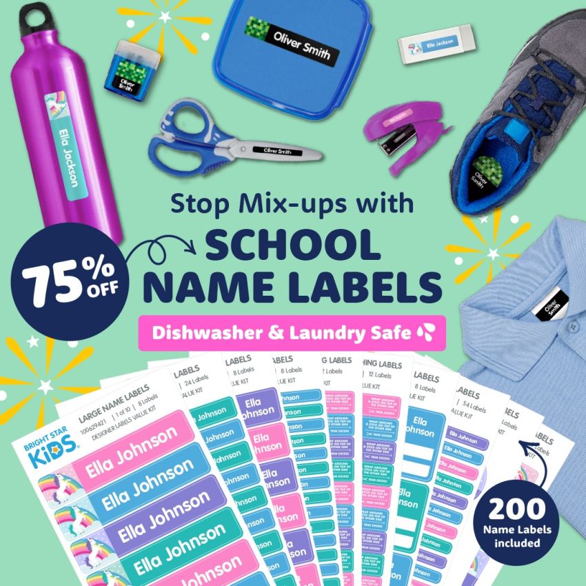 School Name Labels Combo Pack product preview image