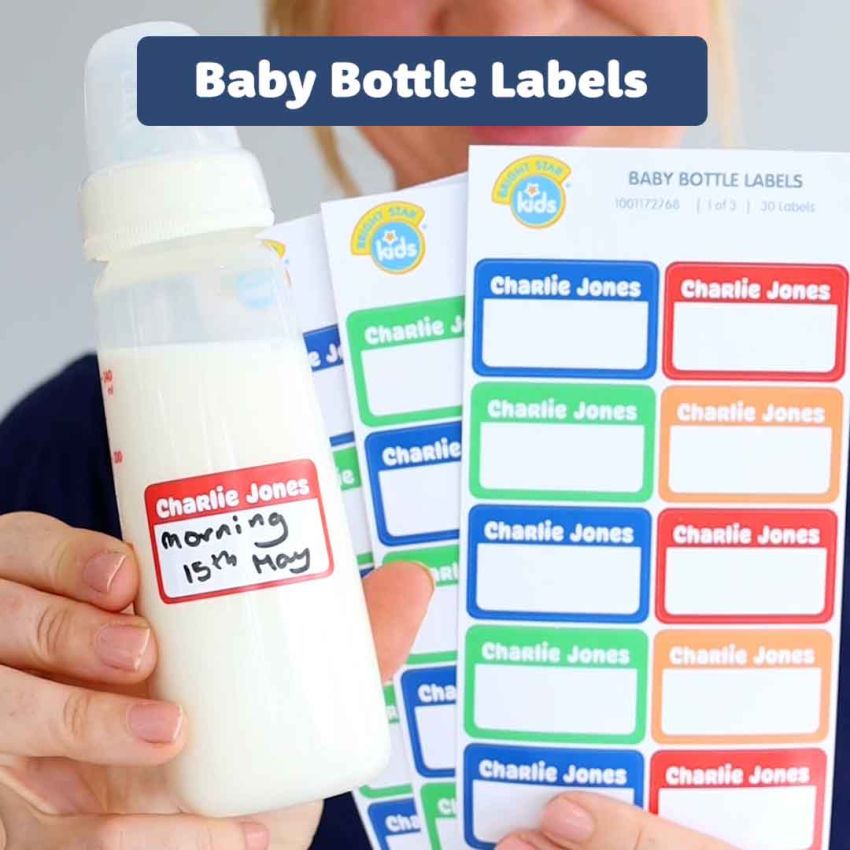 Classic Baby Bottle Name Labels gallery image №3