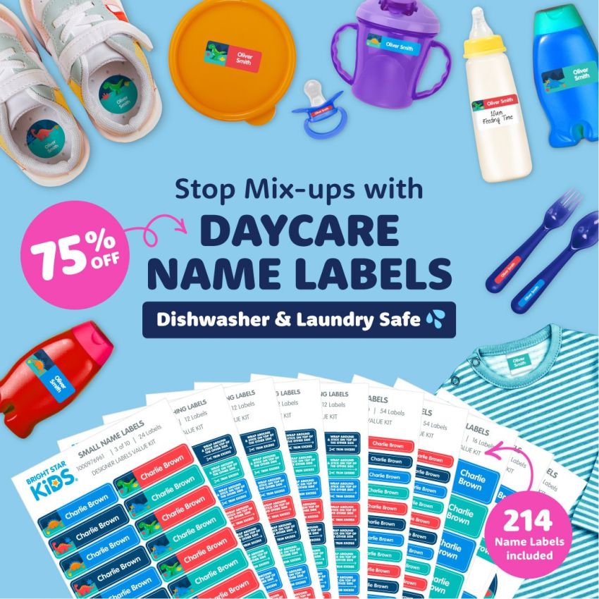 Daycare Name Labels Combo Pack product preview image