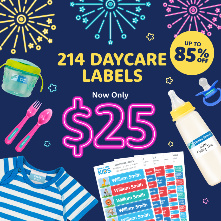 Daycare Name Labels Combo Pack product preview image