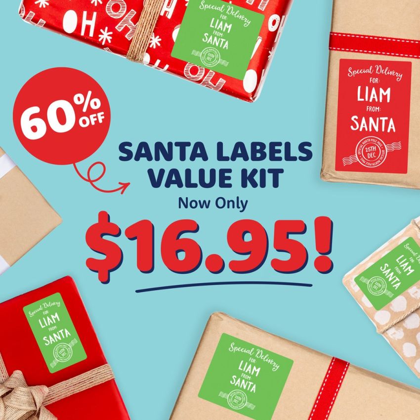 Santa Labels Combo Pack product preview image