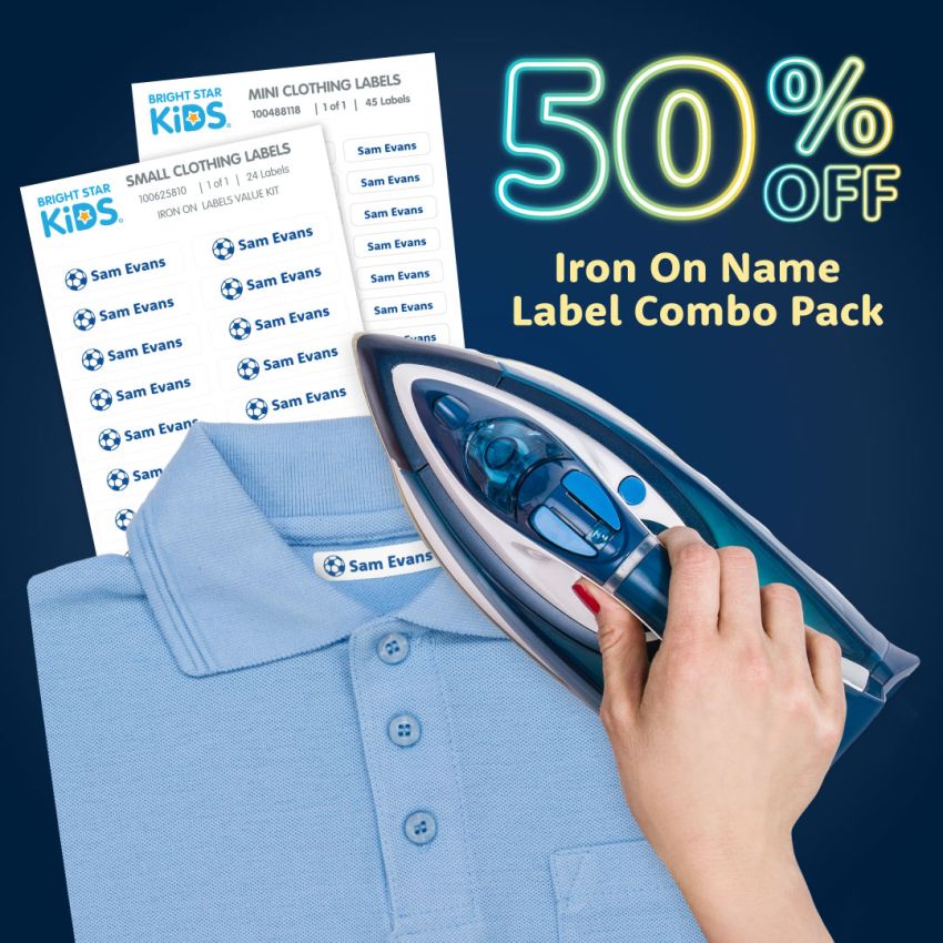 Iron On Name Labels Combo Pack product preview image