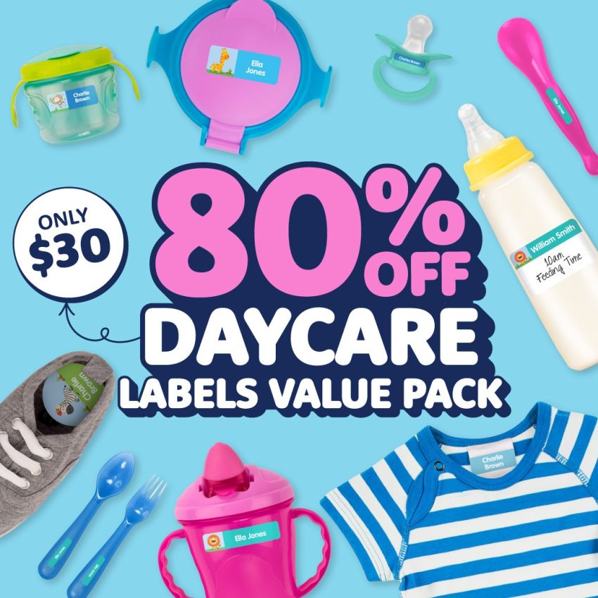 Daycare Name Labels Combo Pack product preview image