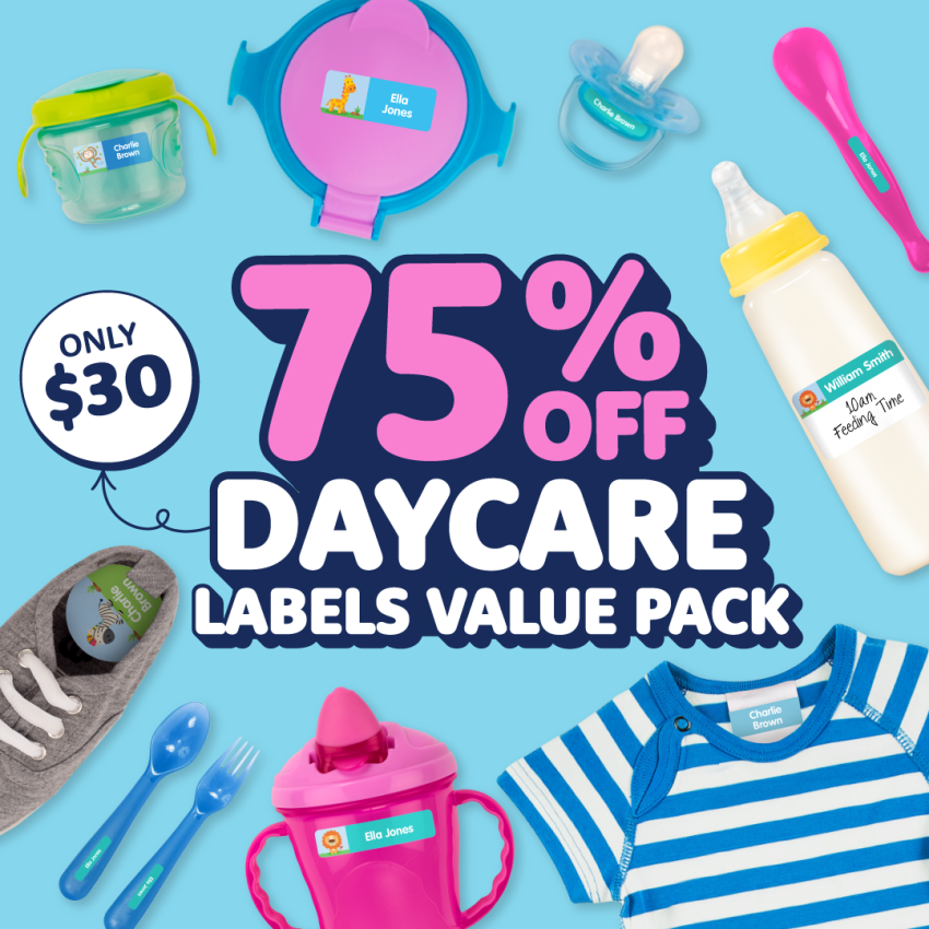 Daycare Name Labels Combo Pack product preview image