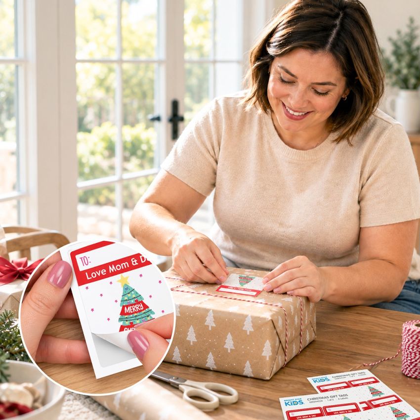 Personalized Christmas Gift Labels product preview image