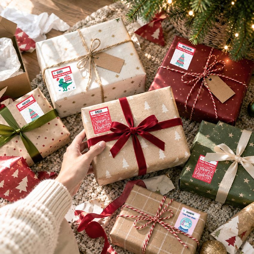 Personalized Christmas Gift Labels product preview image