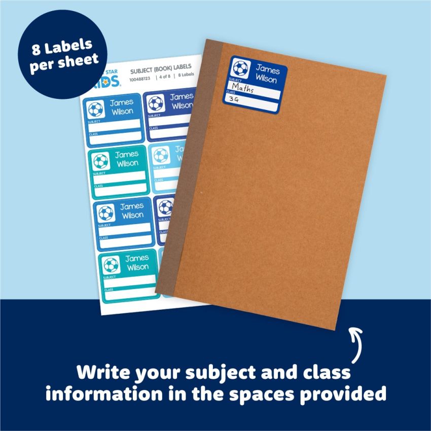 Classic Subject (Book) Name Labels gallery image №1