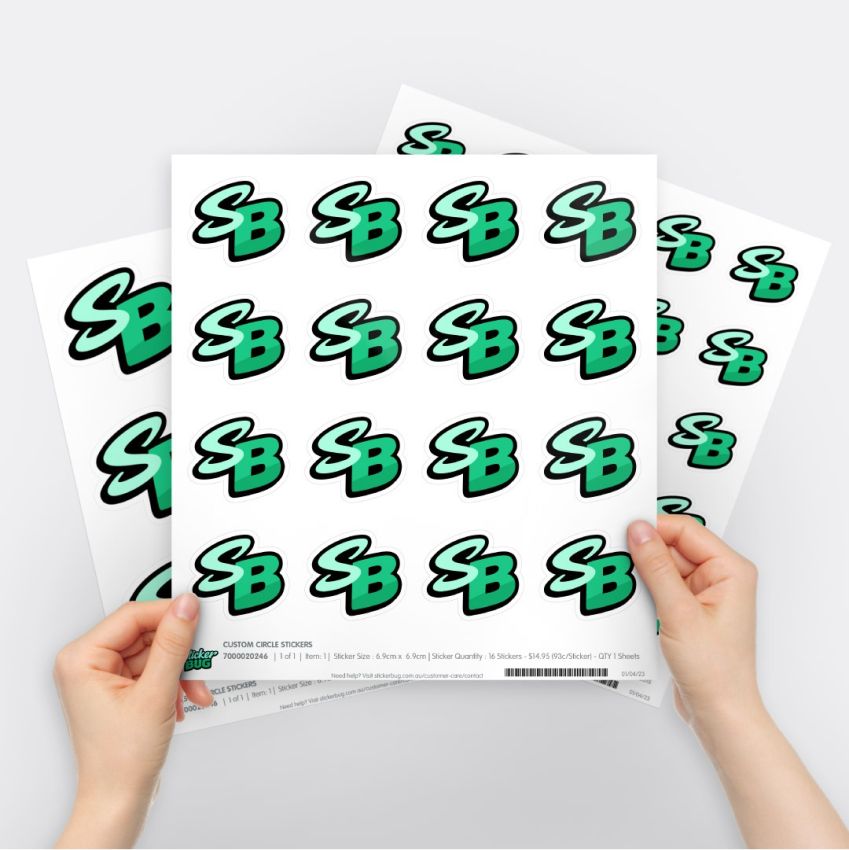 Custom Shape Vinyl Sticker Sheets gallery image №1