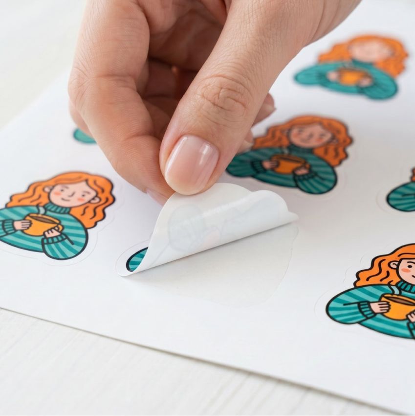 Custom Shape Vinyl Sticker Sheets product preview image