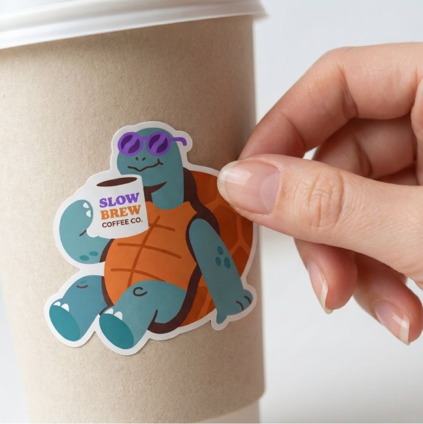 Custom Shape Vinyl Sticker Sheets product preview image