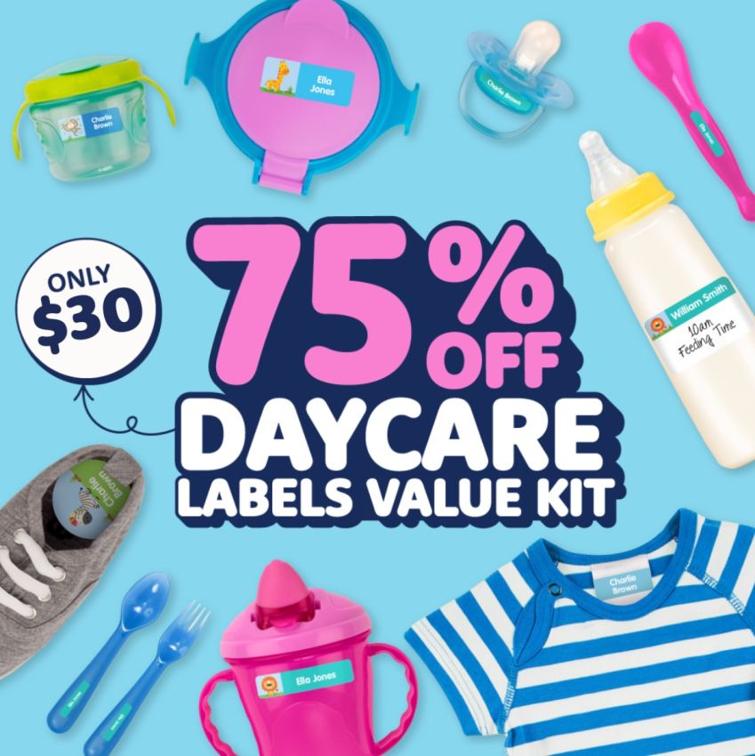 Daycare Name Labels Combo Pack product preview image