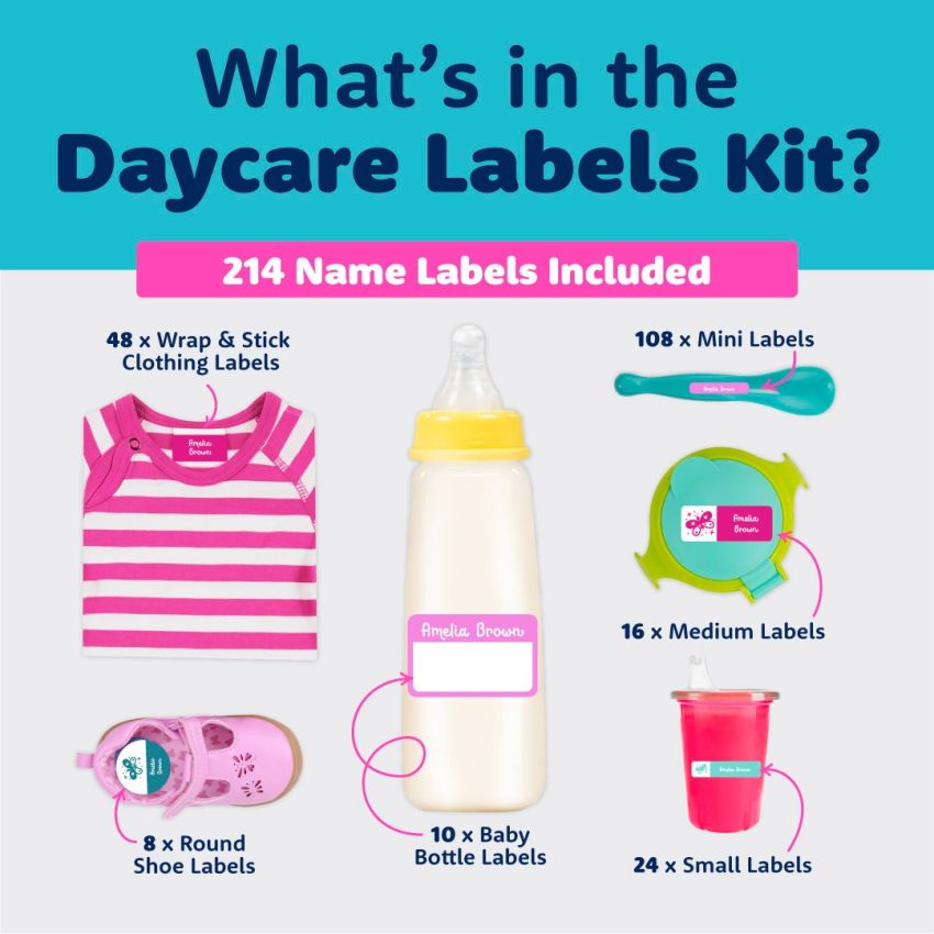 Classic Daycare Name Labels Combo Pack product preview image