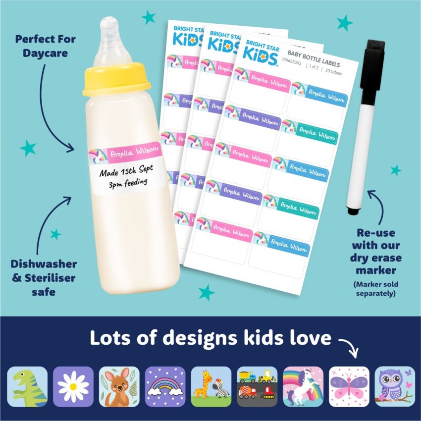 Baby Bottle Stick On Labels gallery image №2