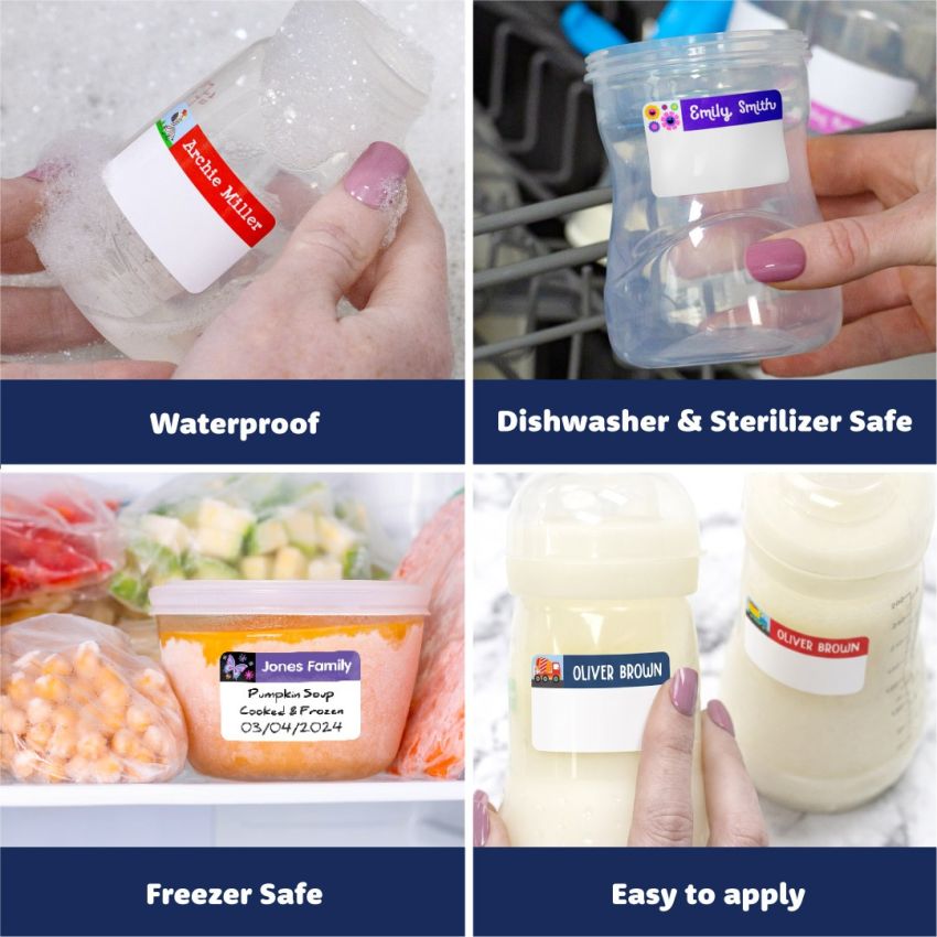 Baby Bottle Stick On Labels gallery image №2