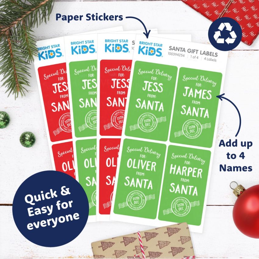 Family Santa Labels Value Pack product preview image