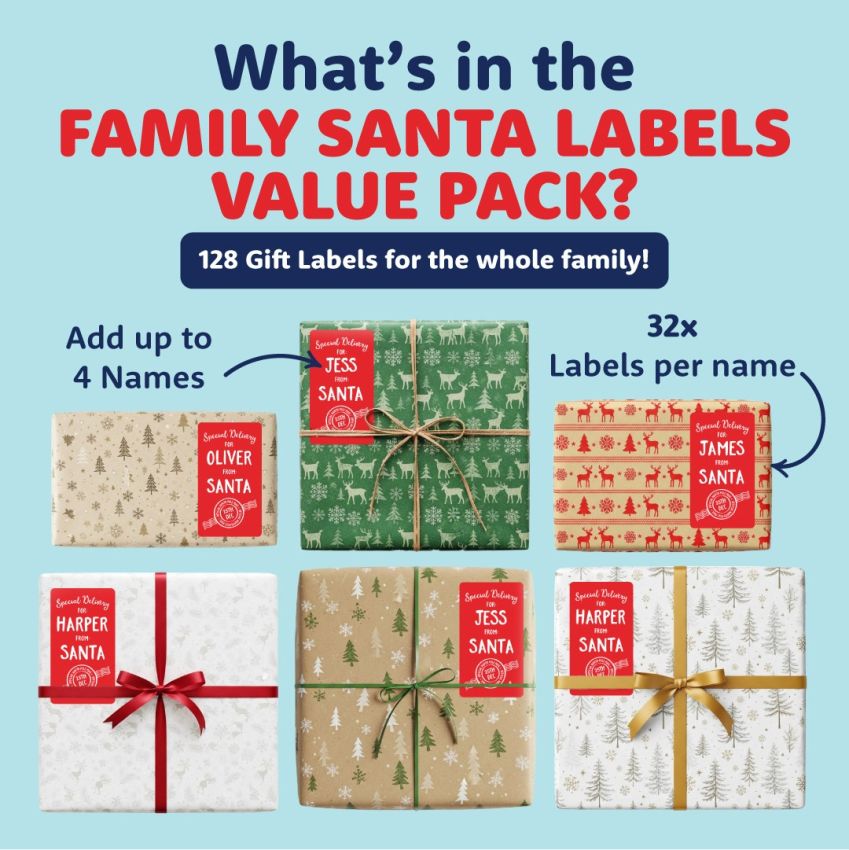 Family Santa Labels Value Pack gallery image №4