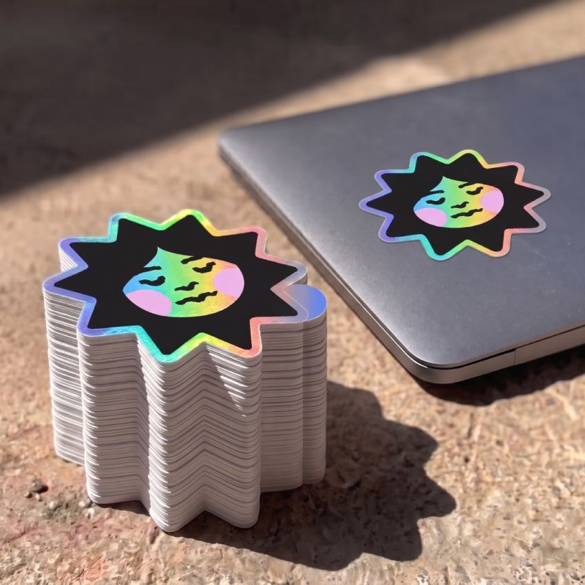 Holographic Die Cut Stickers product preview image