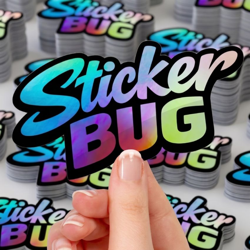Holographic Die Cut Stickers product preview image