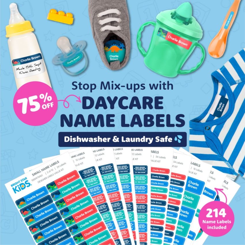 Daycare Name Labels Combo Pack product preview image