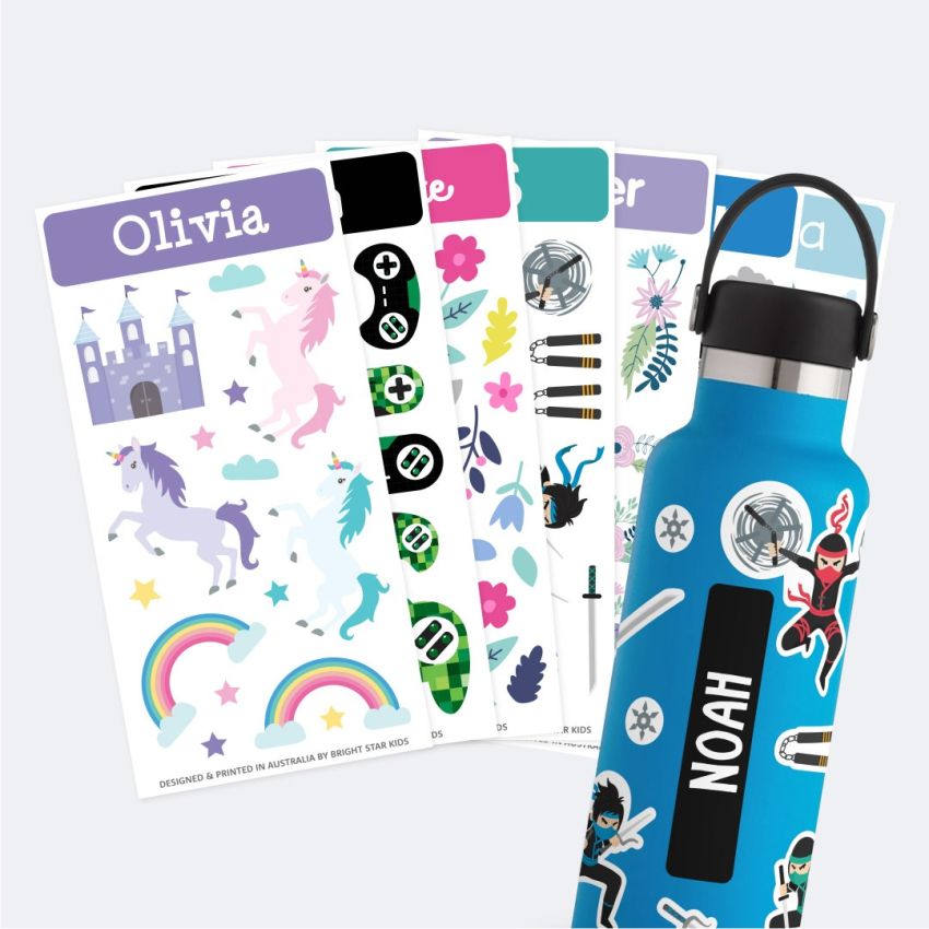 Kids Drink Bottle Name Labels gallery image №1