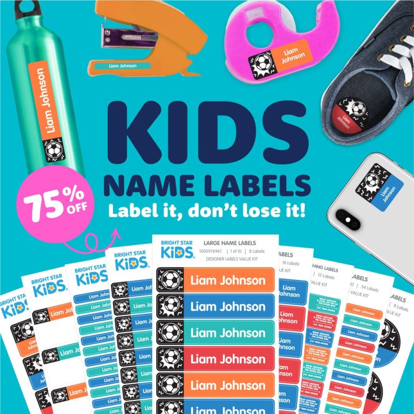 Kids Name Labels Value Kit gallery image №1