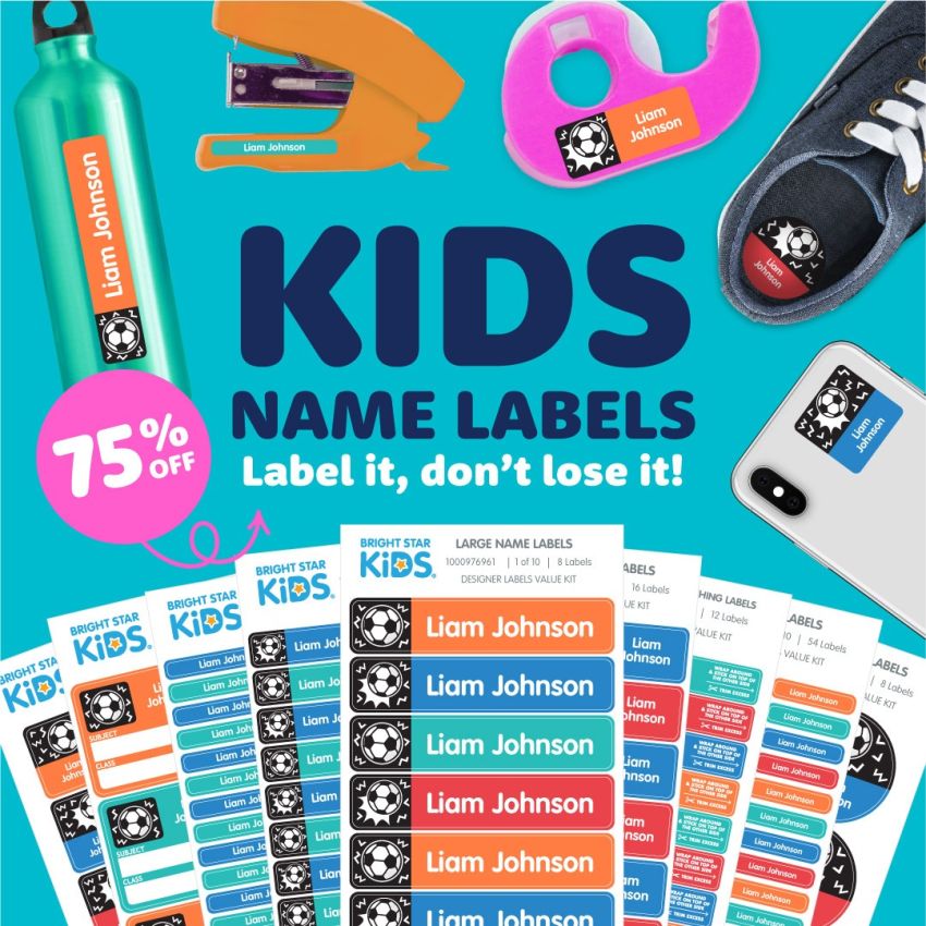 Kids Name Labels Combo Pack gallery image №1