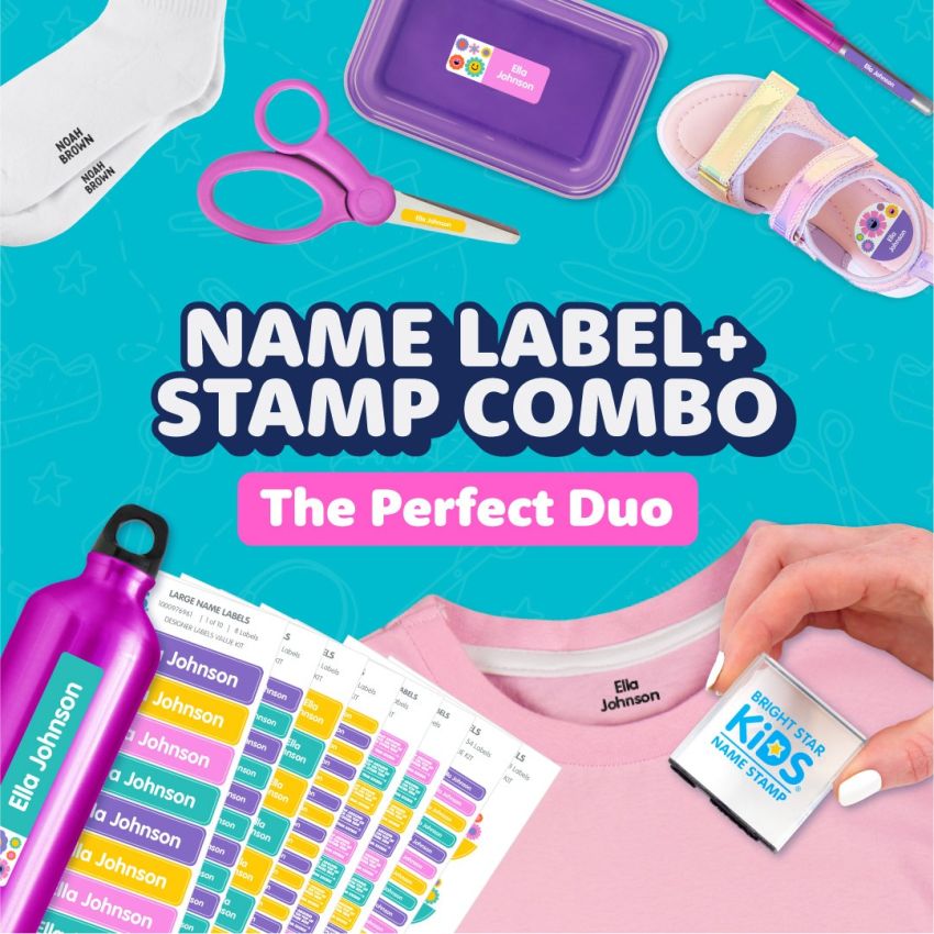 Name Label & Stamp Combo Pack product preview image