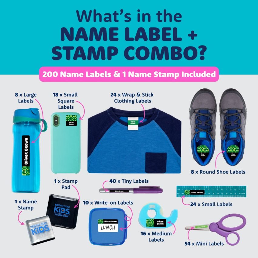 Name Label & Stamp Combo Pack gallery image №2