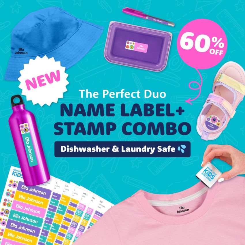 Name Label & Stamp Combo Pack gallery image №1