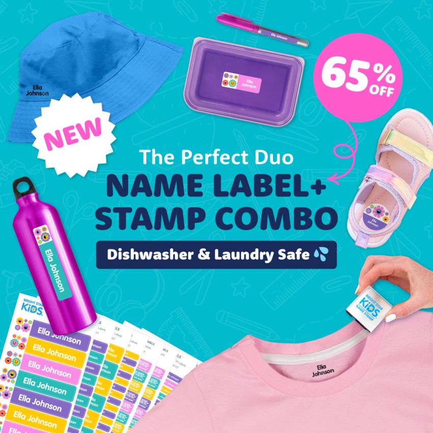 Name Label & Stamp Combo Pack gallery image №1