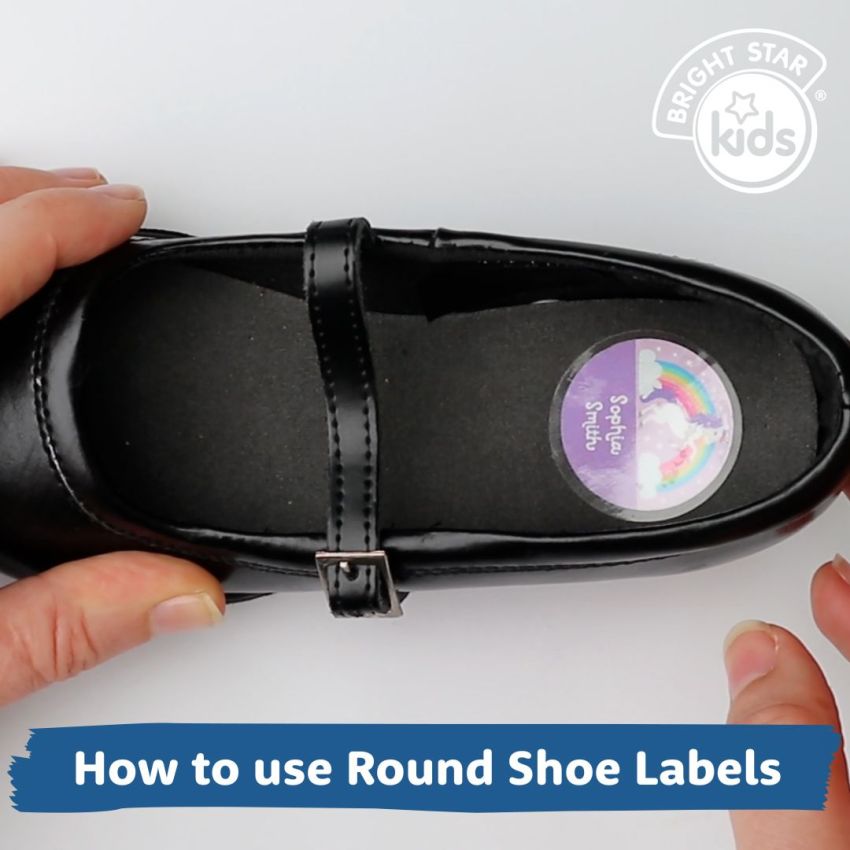 Classic Round Shoe Name Labels gallery image №2