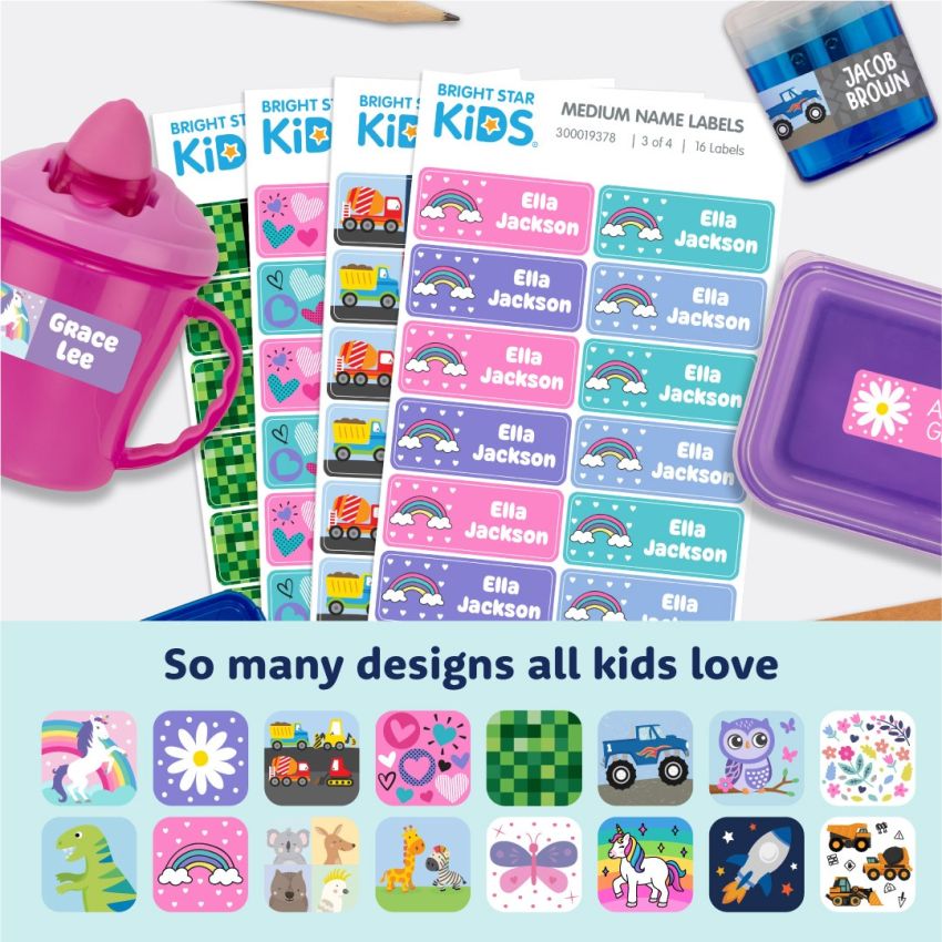 Medium Stick On Name Labels product preview image