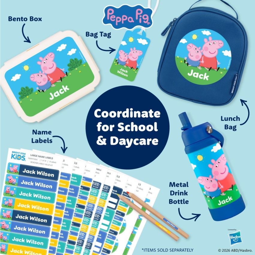 Peppa Pig Kid's Name Label Kit product preview image