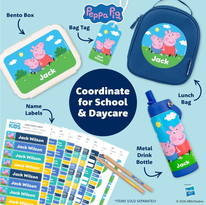 Peppa Pig Kid's Name Label Kit product preview image