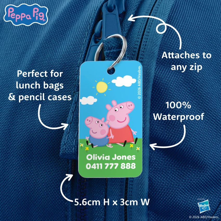 Peppa Pig Mini Bag Tag Twin Pack product preview image