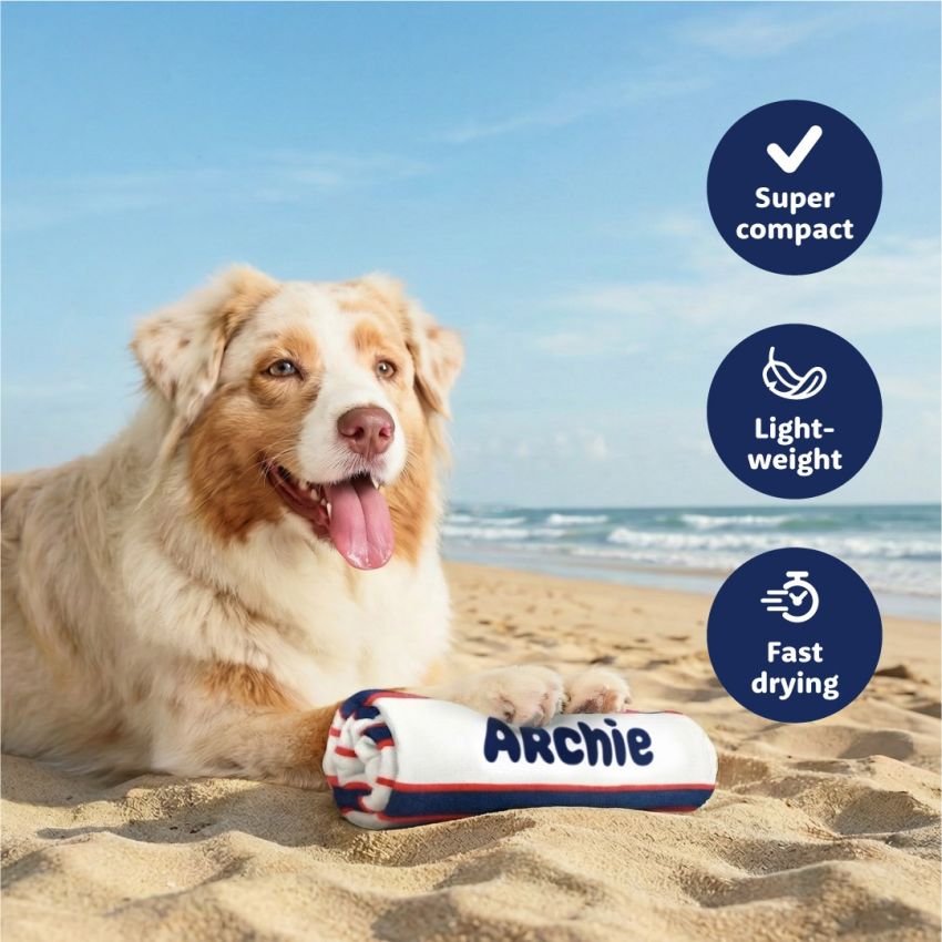Personalised Dog Towel product preview image