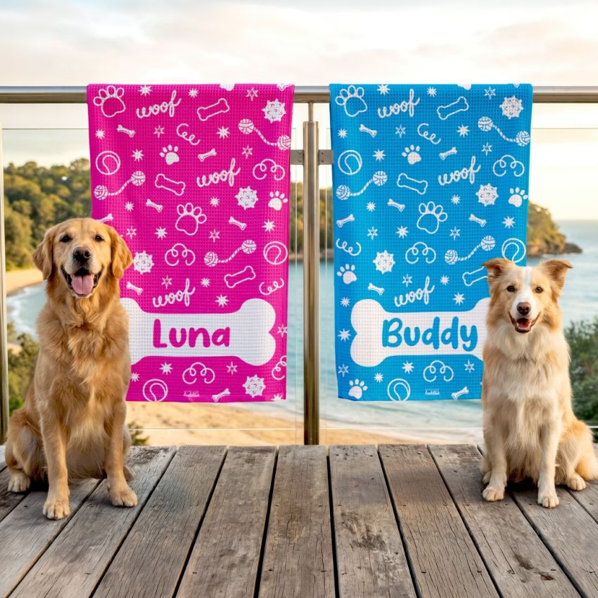 Personalised Dog Towel product preview image