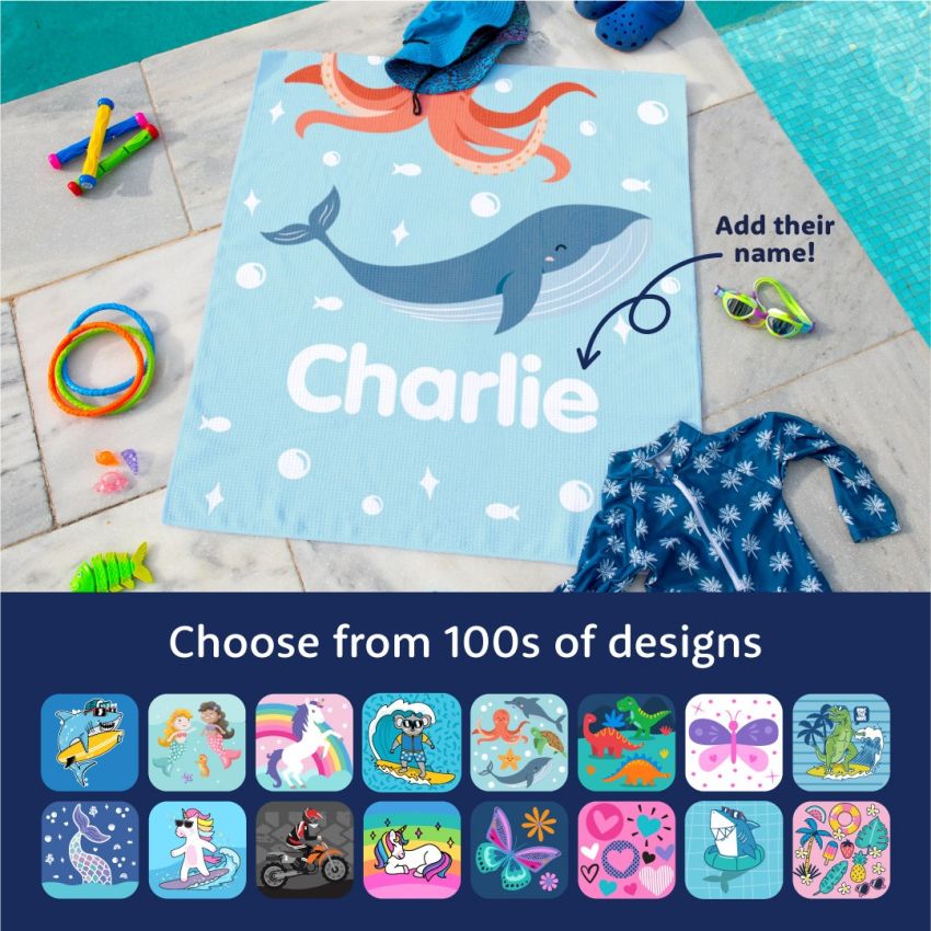 Personalised Kids Towels gallery image №1