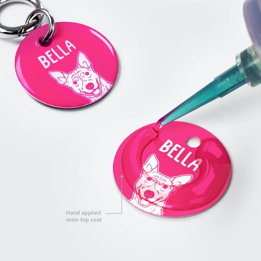 Premium Dog Portrait Tags product preview image