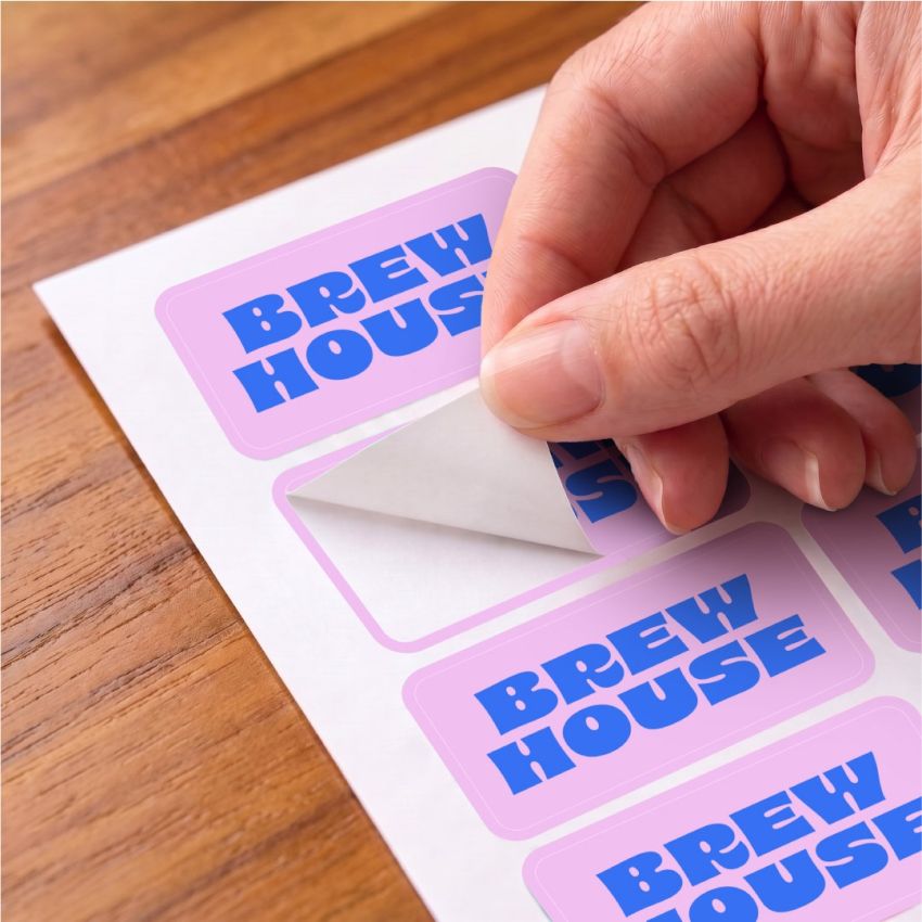 Rectangle Vinyl Sticker Sheets product preview image