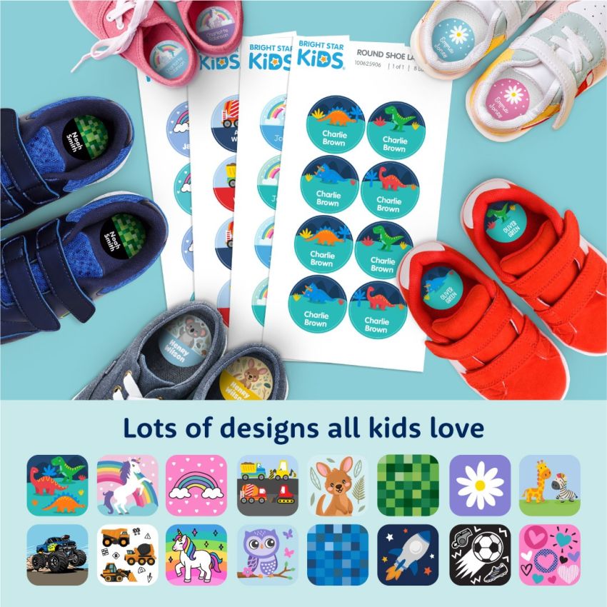 Round Shoe Name Labels gallery image №1