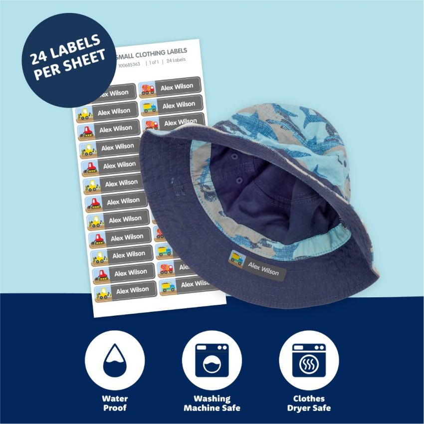 Small Iron On Clothing Name Labels gallery image №1