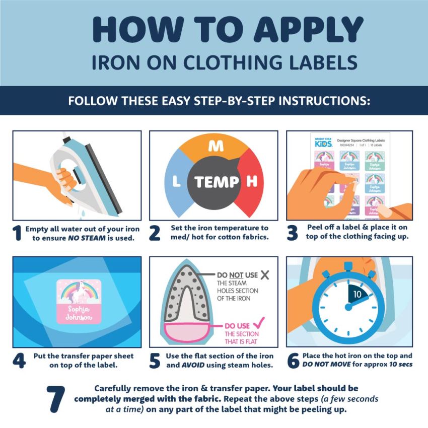 Classic Small Clothing Name Labels product preview image