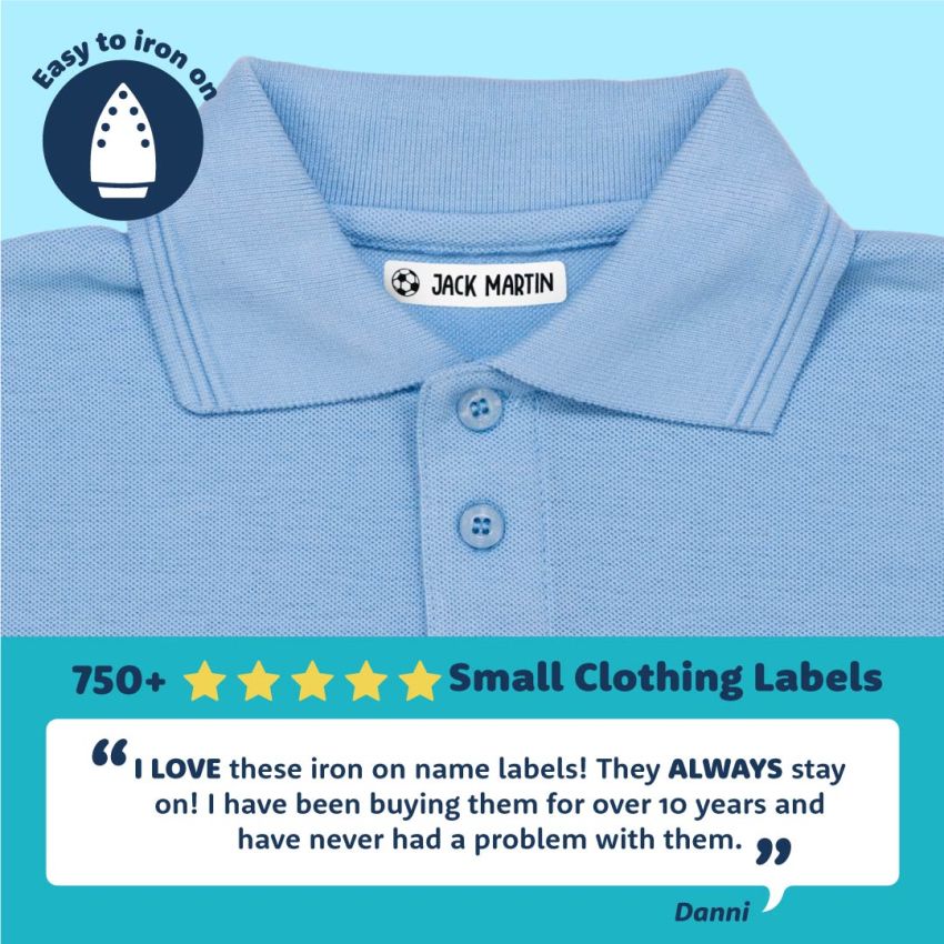 Classic Small Clothing Name Labels product preview image